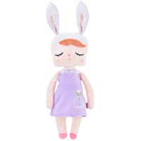 Los mejores  - Sponsi MeToo Doll Angela Vintage Super Soft Plush Stuffed Bunny Doll- con Tetera- Pudín- Bicicleta- Patrones De Falda…